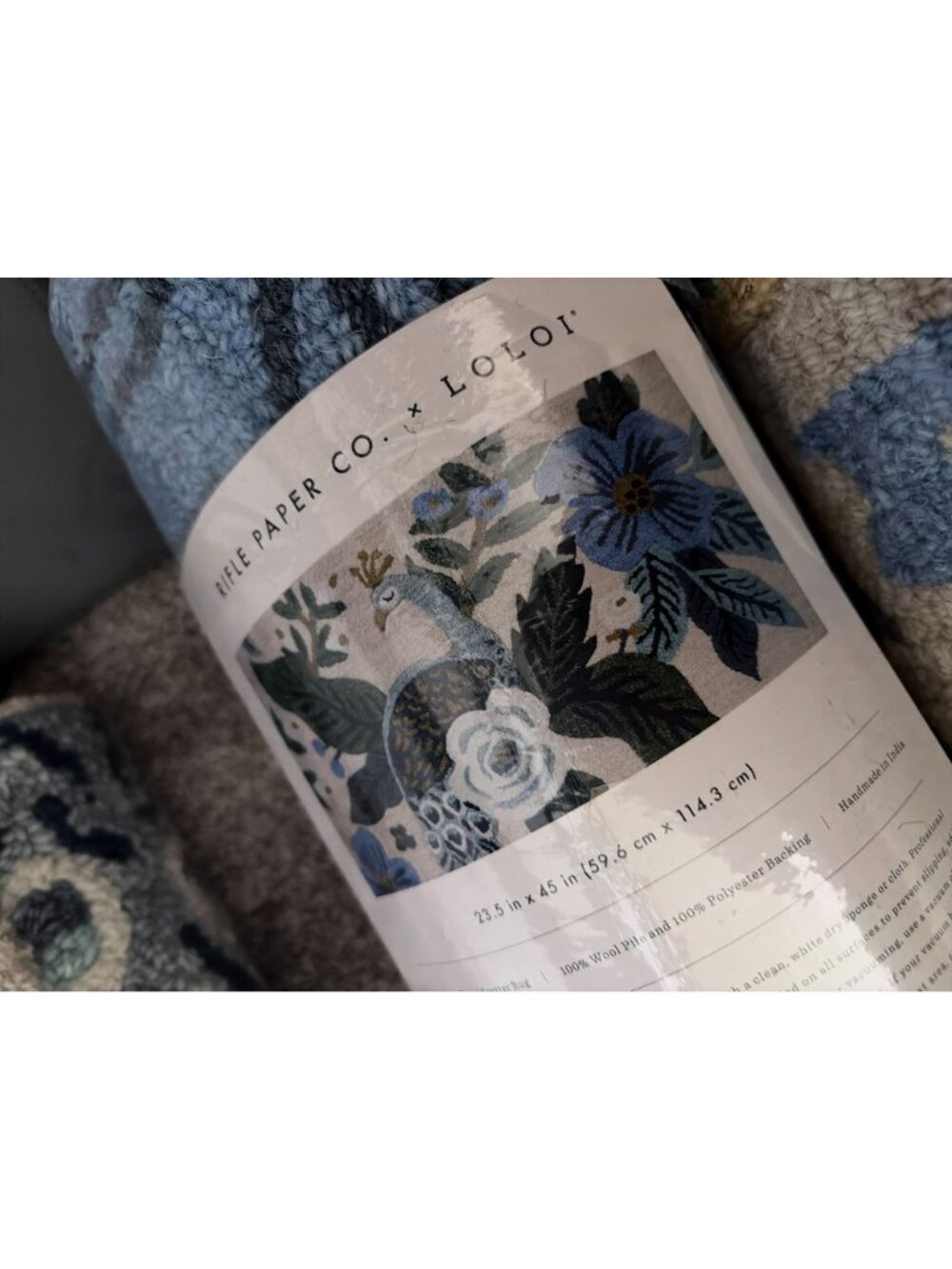 NEW Rifle Paper Co X Loloi Entryway Wool Rug Boho Romantic Home Decor Floral - Picture 6 of 7